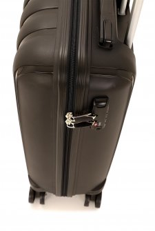 Mçs V305 Kırılmaz PoliPropilen Kabin Boy Valiz Siyah