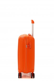 Mçs V305 Kırılmaz PoliPropilen Kabin Boy Valiz Turuncu