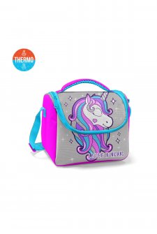 Coral High Kids Pembe Gümüş Unicorn Desenli Thermo Beslenme Çantası 11836