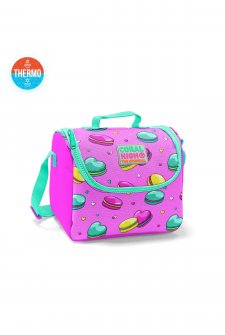 Coral High Kids Pembe Makaron Desenli Thermo Beslenme Çantası – 22840
